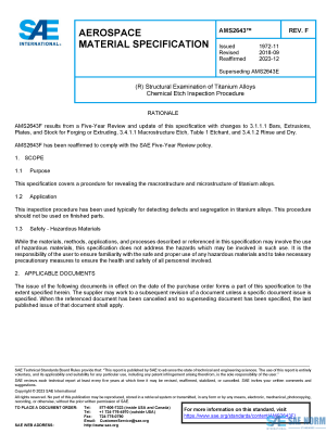 SAE AMS 2643 Series PDF