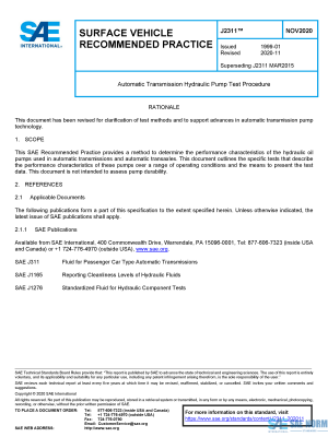 SAE J 2311 Series PDF