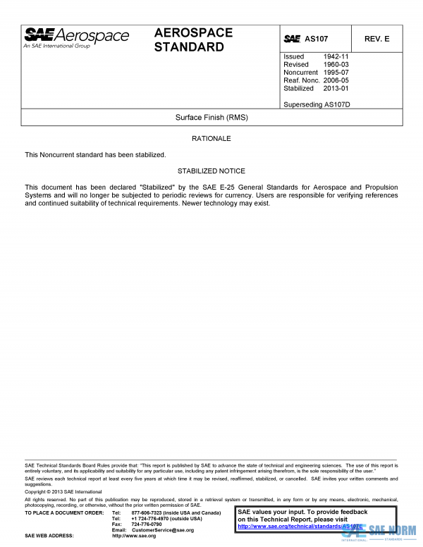 SAE AS 107 Series PDF