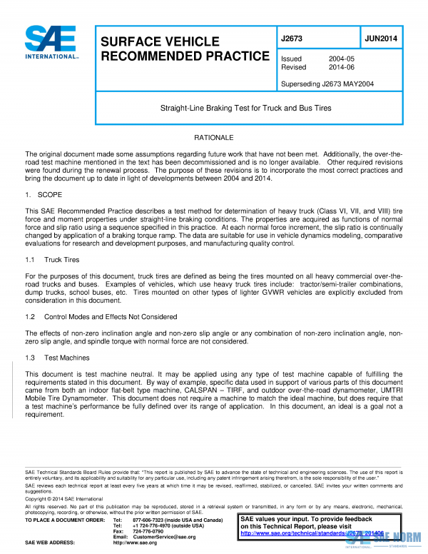 SAE J 2673 Series PDF