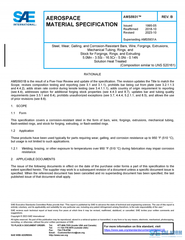 SAE AMS 5931 Series PDF