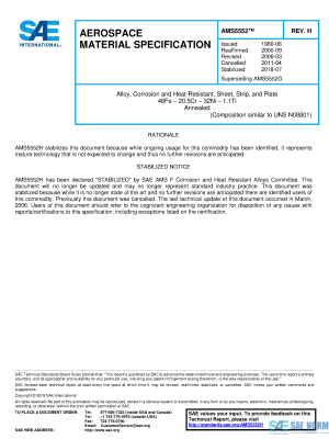 SAE AMS 5552 Series PDF