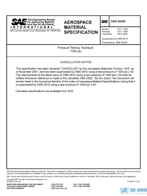 SAE AMS 2620 Series PDF