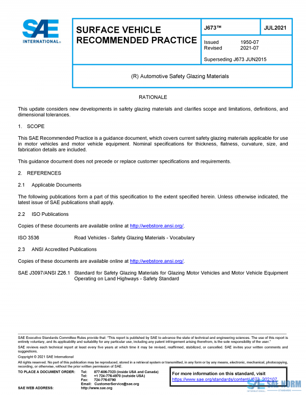 SAE J 673 Series PDF
