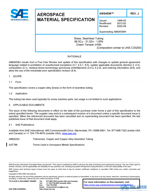 SAE AMS 4558 Series PDF