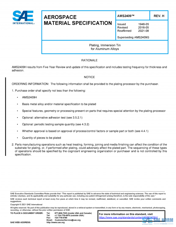SAE AMS 2409 Series PDF
