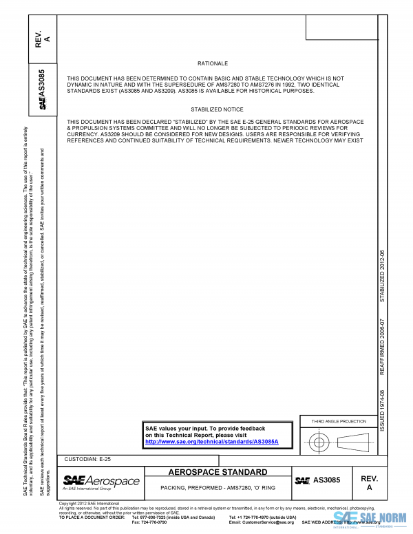 SAE AS 3085 Series PDF