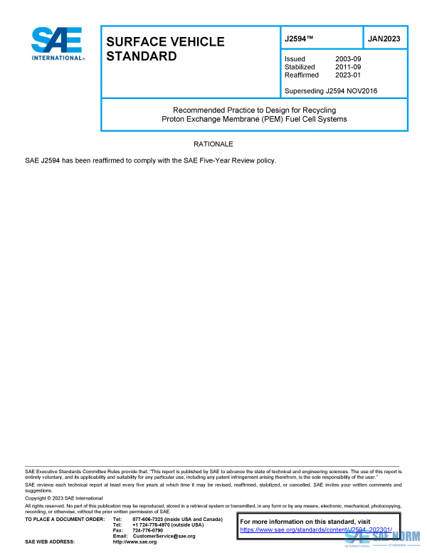 SAE J 2594 Series PDF