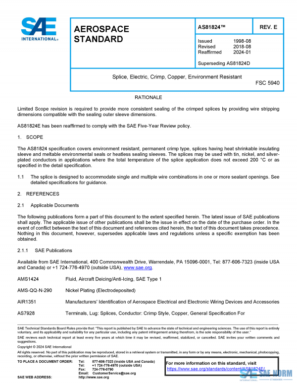 SAE AS 81824 Series PDF