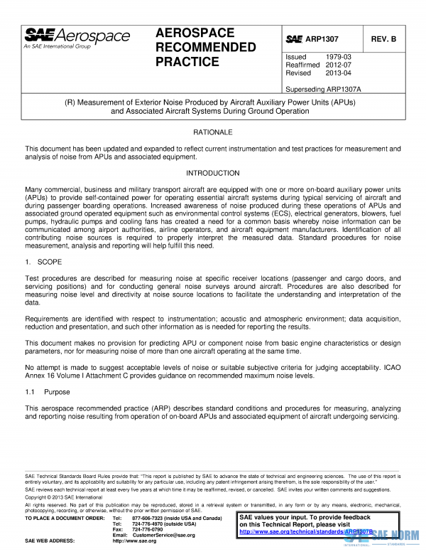 SAE ARP 1307 Series PDF
