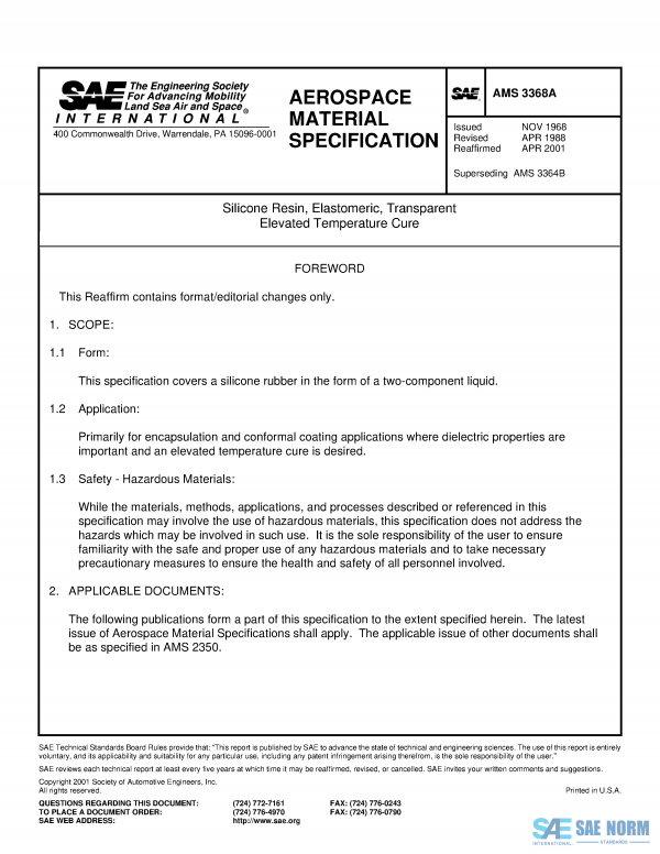 SAE AMS 3368 Series PDF