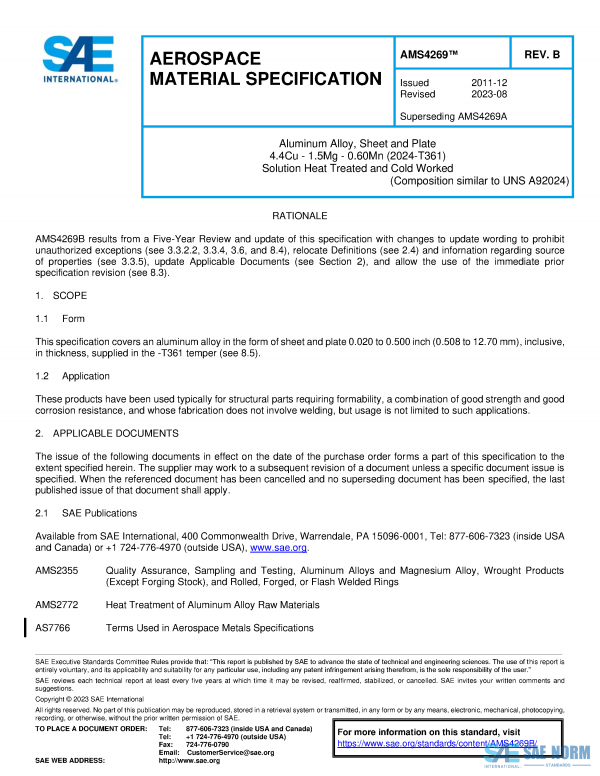 SAE AMS 4269 Series PDF