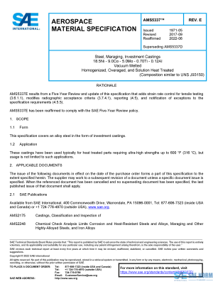 SAE AMS 5337 Series PDF