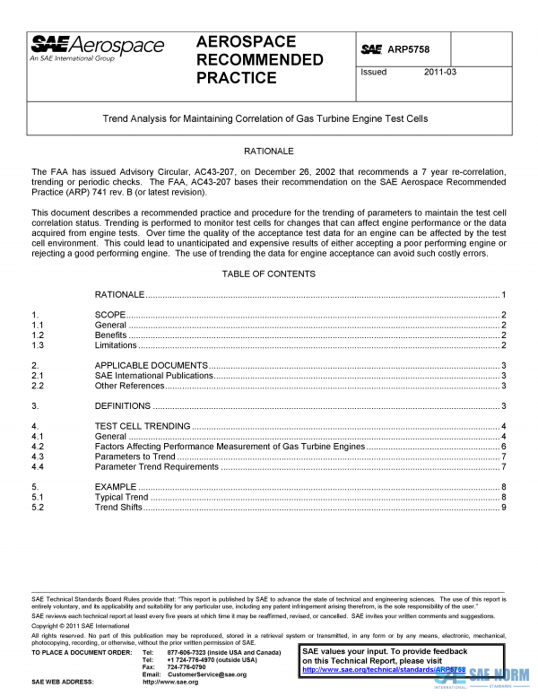 SAE ARP 5758 Series PDF