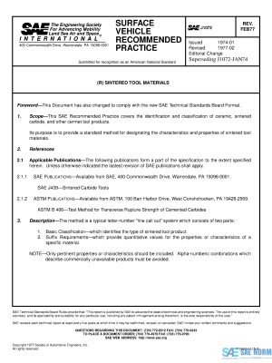 SAE J 1072 Series PDF