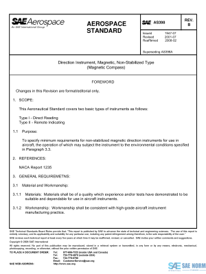 SAE AS 398 Series PDF