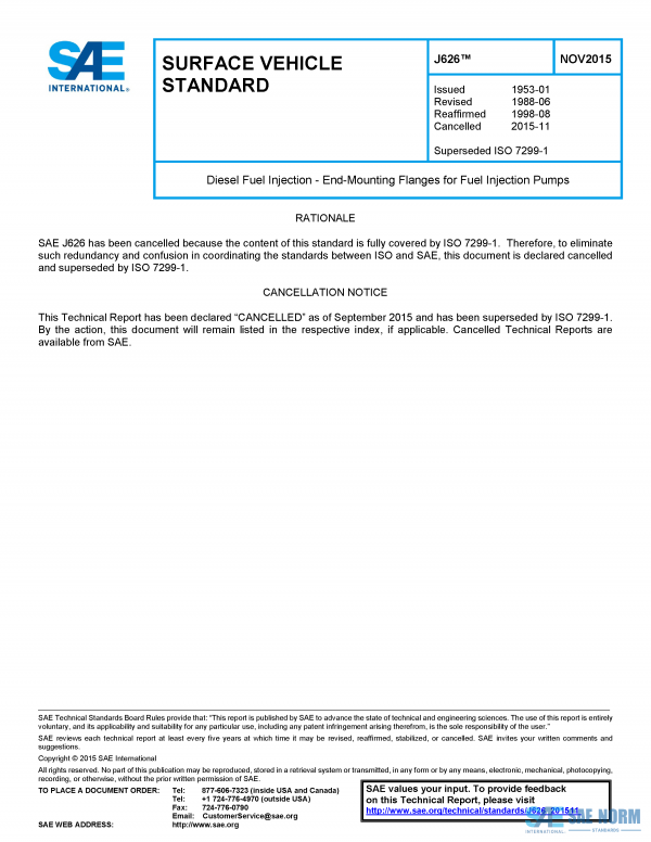 SAE J 626 Series PDF