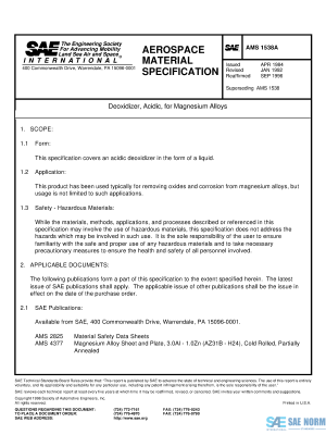 SAE AMS 1538 Series PDF