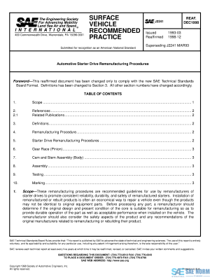 SAE J 2241 Series PDF