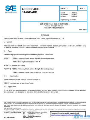 SAE AS 7477 Series PDF