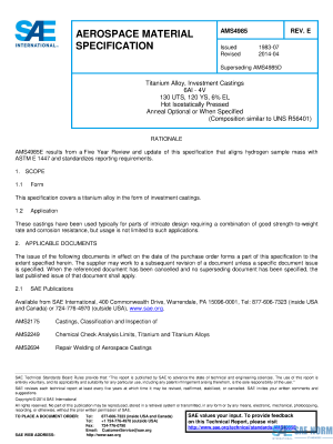 SAE AMS 4985 Series PDF