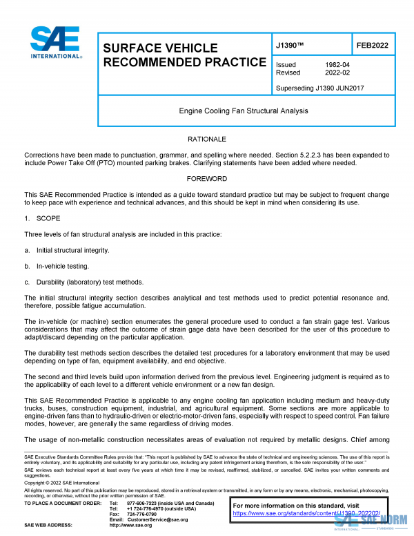 SAE J 1390 Series PDF