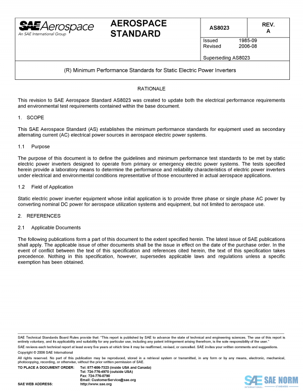 SAE AS 8023 Series PDF
