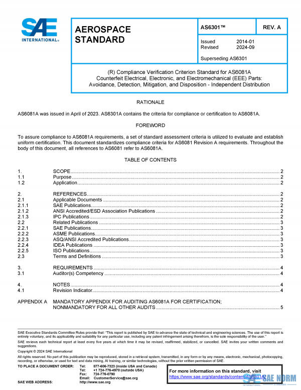 SAE AS 6301 Series PDF
