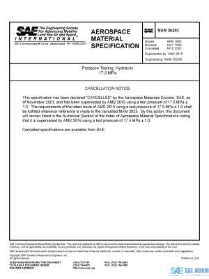 SAE MAM 2625 Series PDF