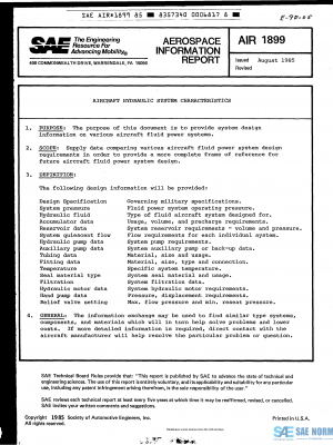 SAE AIR 1899 Series PDF