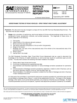 SAE J 2071 Series PDF