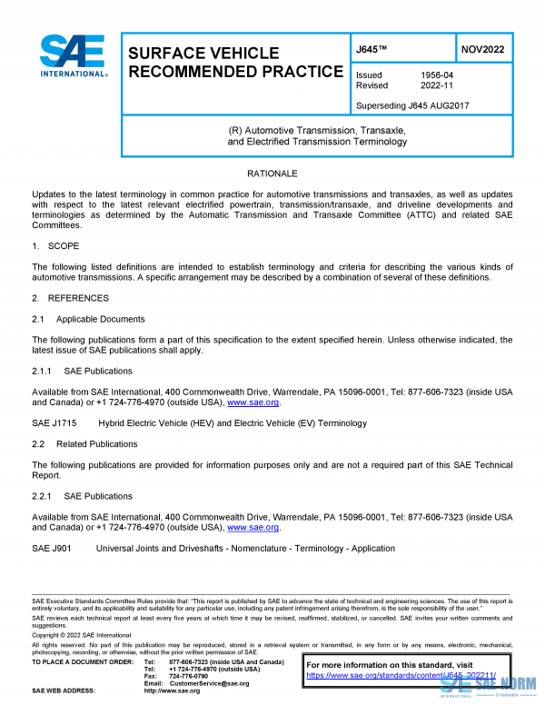 SAE J 645 Series PDF