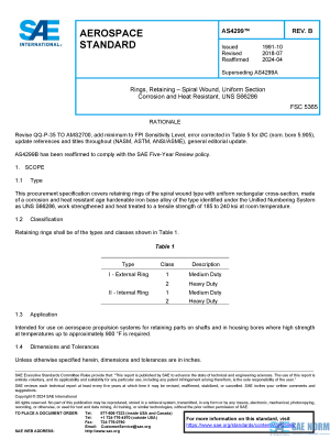 SAE AS 4299 Series PDF
