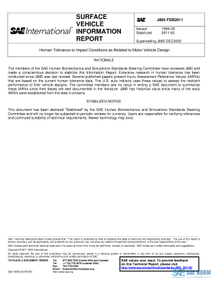 SAE J 885 Series PDF