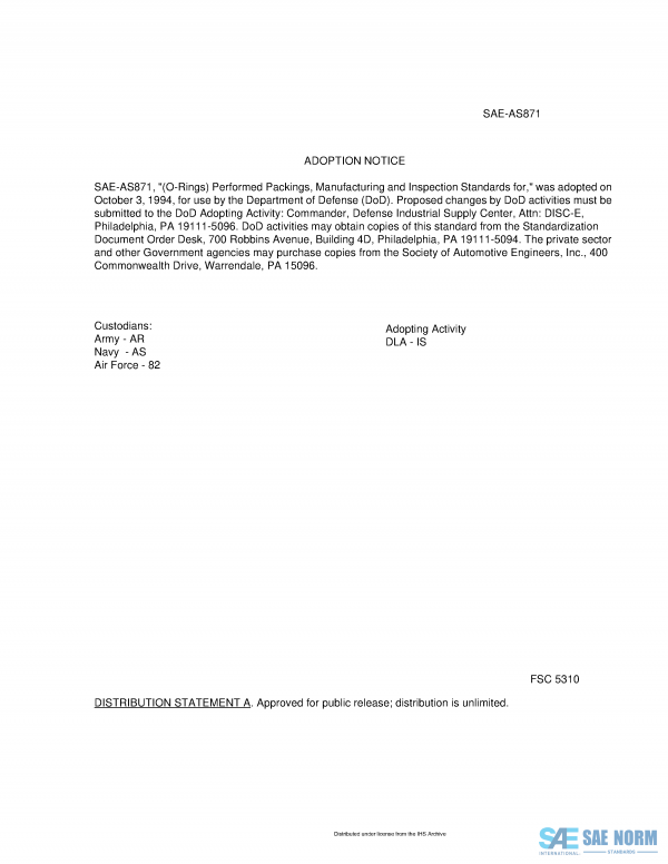 SAE AS 871 Series PDF