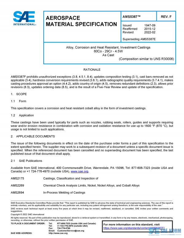 SAE AMS 5387 Series PDF