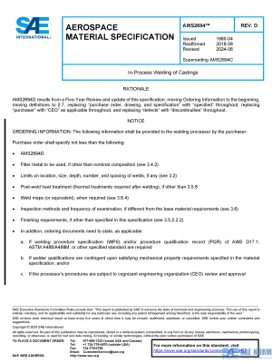 SAE AMS 2694 Series PDF