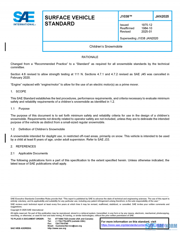 SAE J 1038 Series PDF