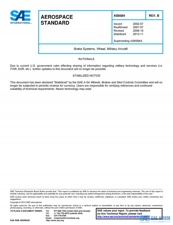 SAE AS 8584 Series PDF