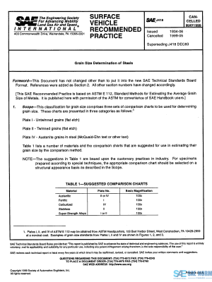 SAE J 418 Series PDF