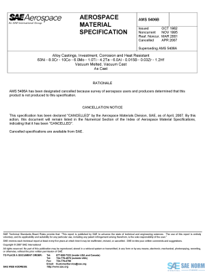 SAE AMS 5406 Series PDF