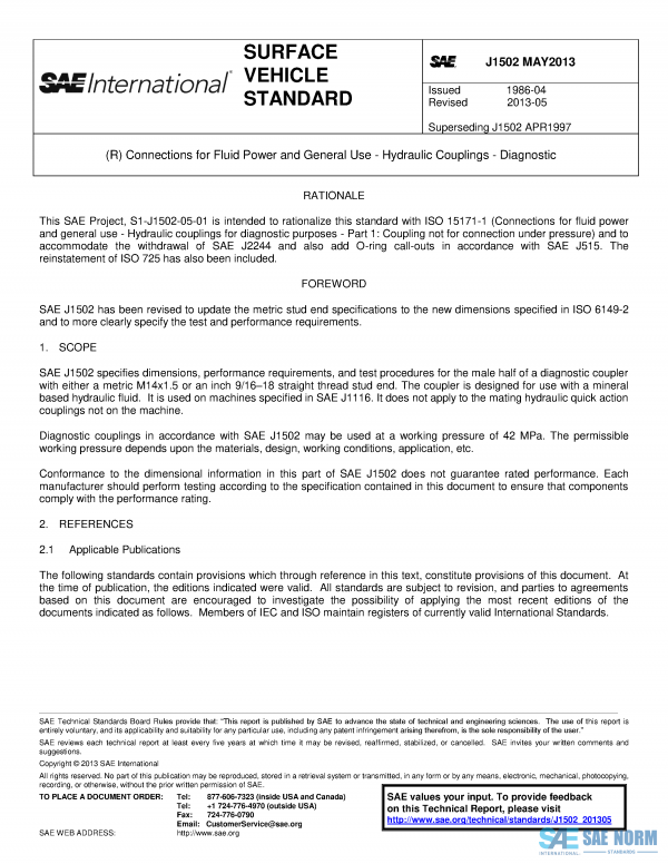 SAE J 1502 Series PDF