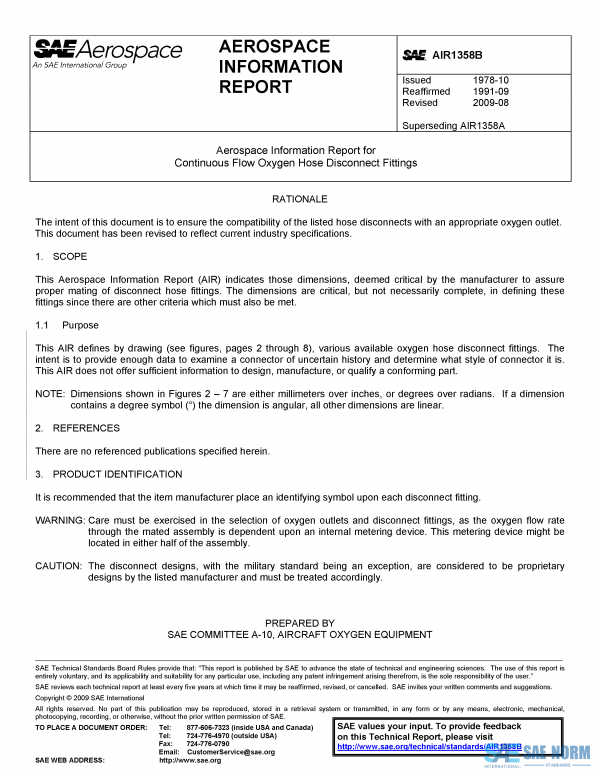 SAE AIR 1358 Series PDF