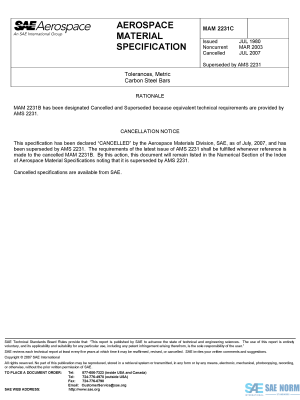 SAE MAM 2231 Series PDF