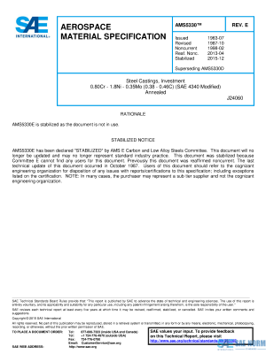 SAE AMS 5330 Series PDF
