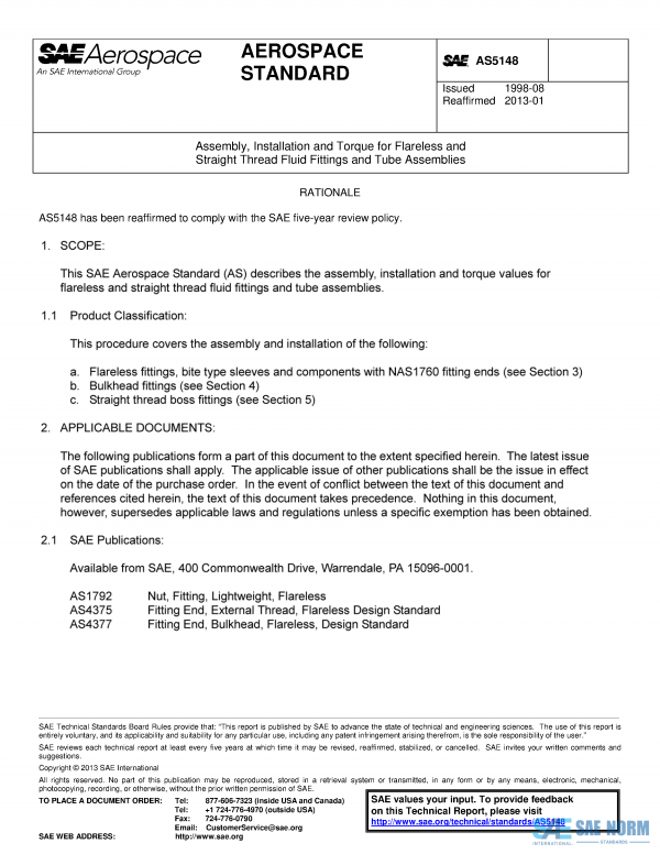 SAE AS 5148 Series PDF