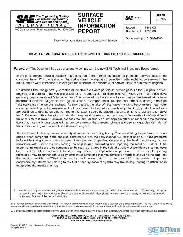 SAE J 1515 Series PDF