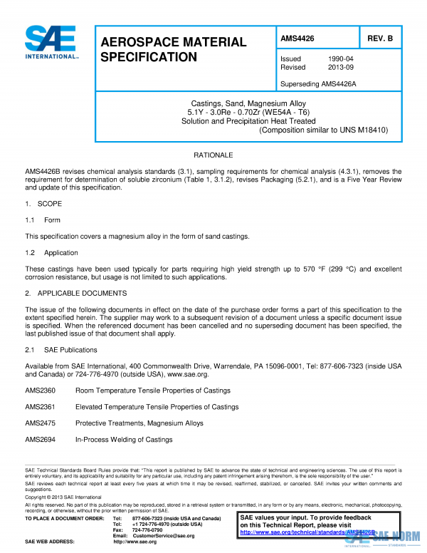 SAE AMS 4426 Series PDF
