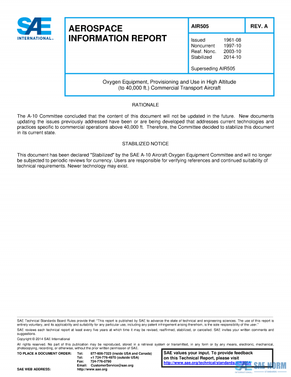 SAE AIR 505 Series PDF