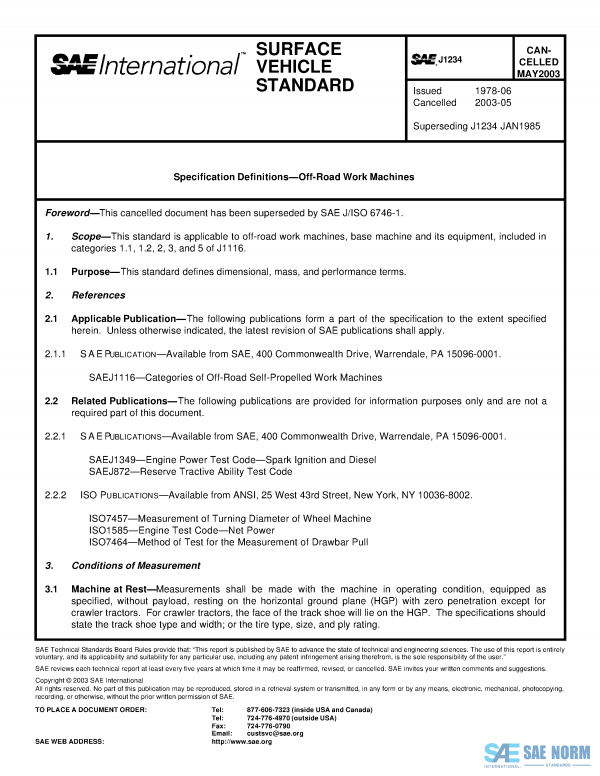 SAE J 1234 Series PDF